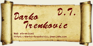 Darko Trenković vizit kartica